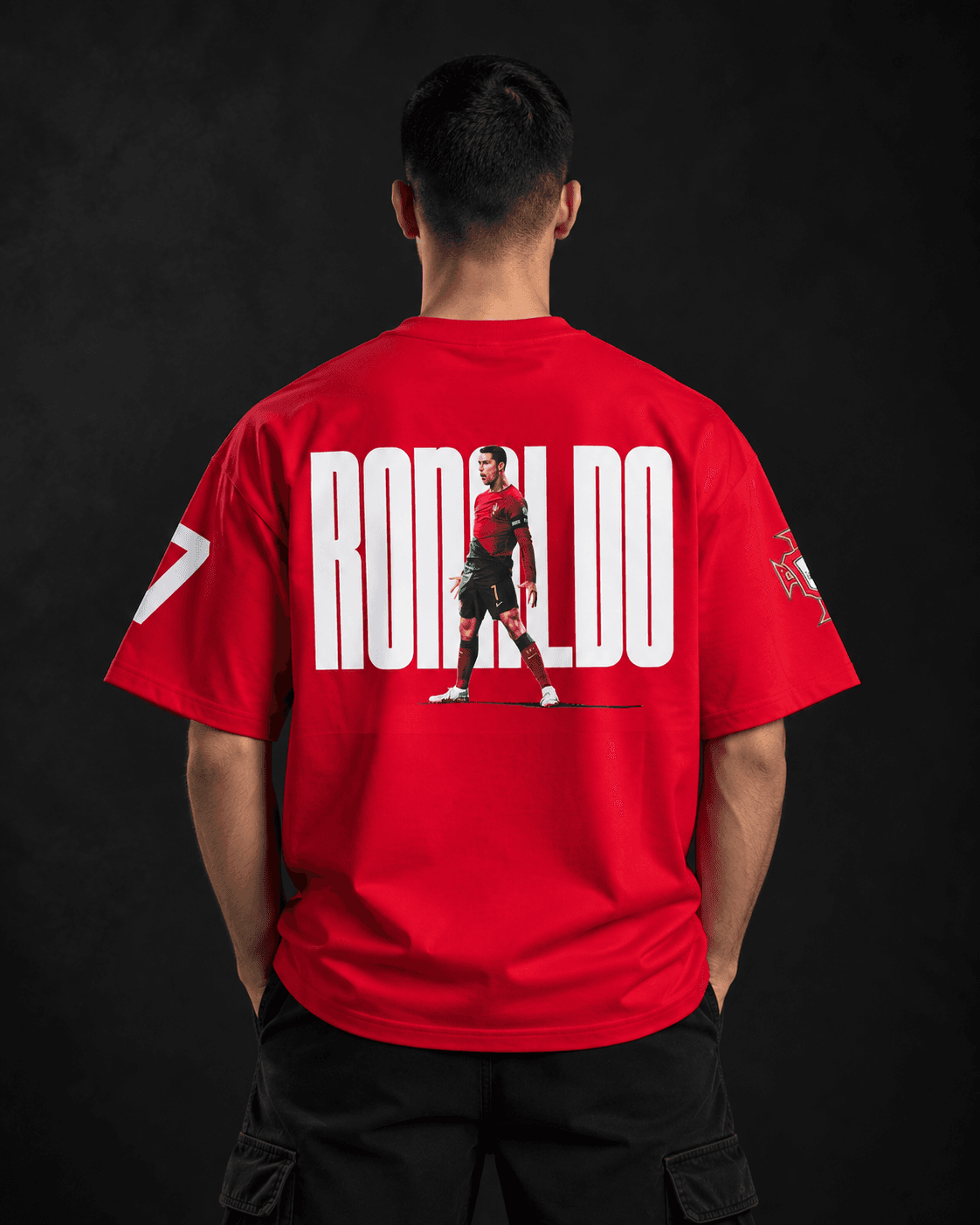 Red Ronaldo Graphic Jersey