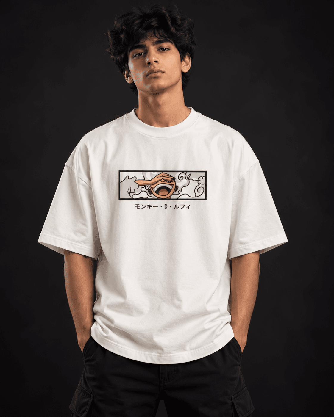 Anime Laughing Face T-Shirt Portrait