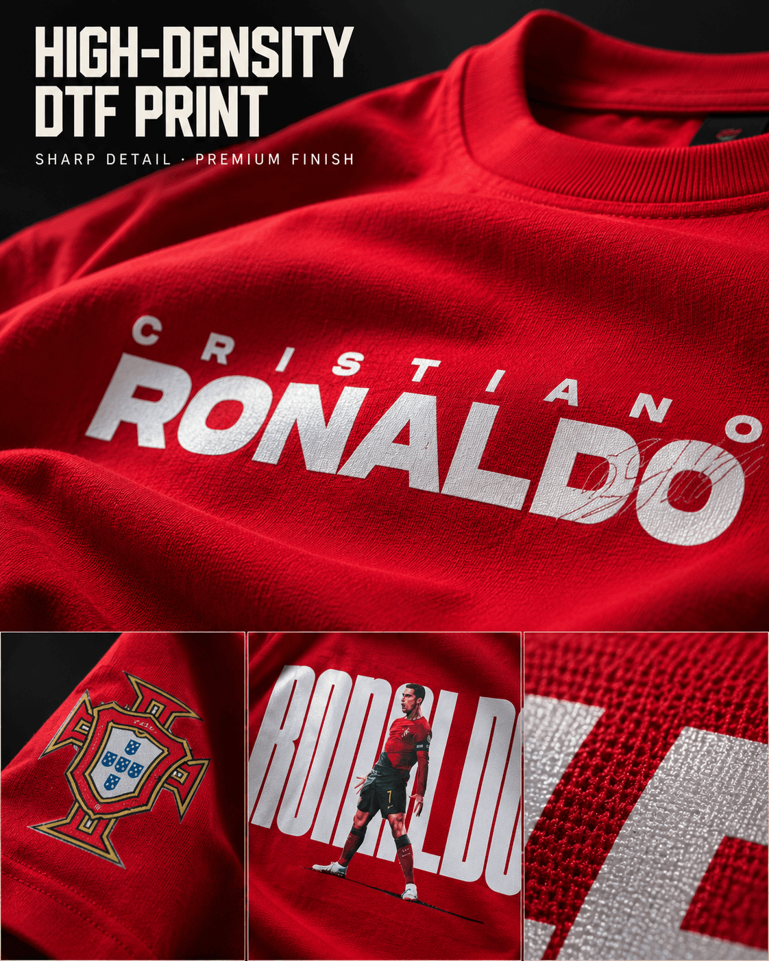 High-Density Ronaldo Jersey Print